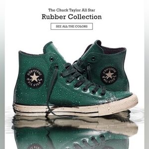 Converse Chuck Taylor All Star 149461C Gloom Green All Rubber Latex Rain Proof